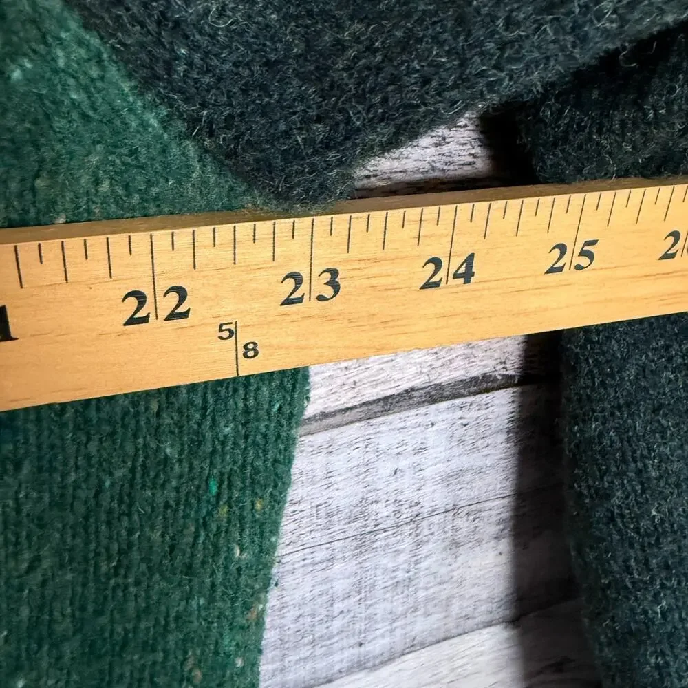 J Crew Wool Donegal Fleck Raglan Sweater Mens XL Green Crewneck Preppy